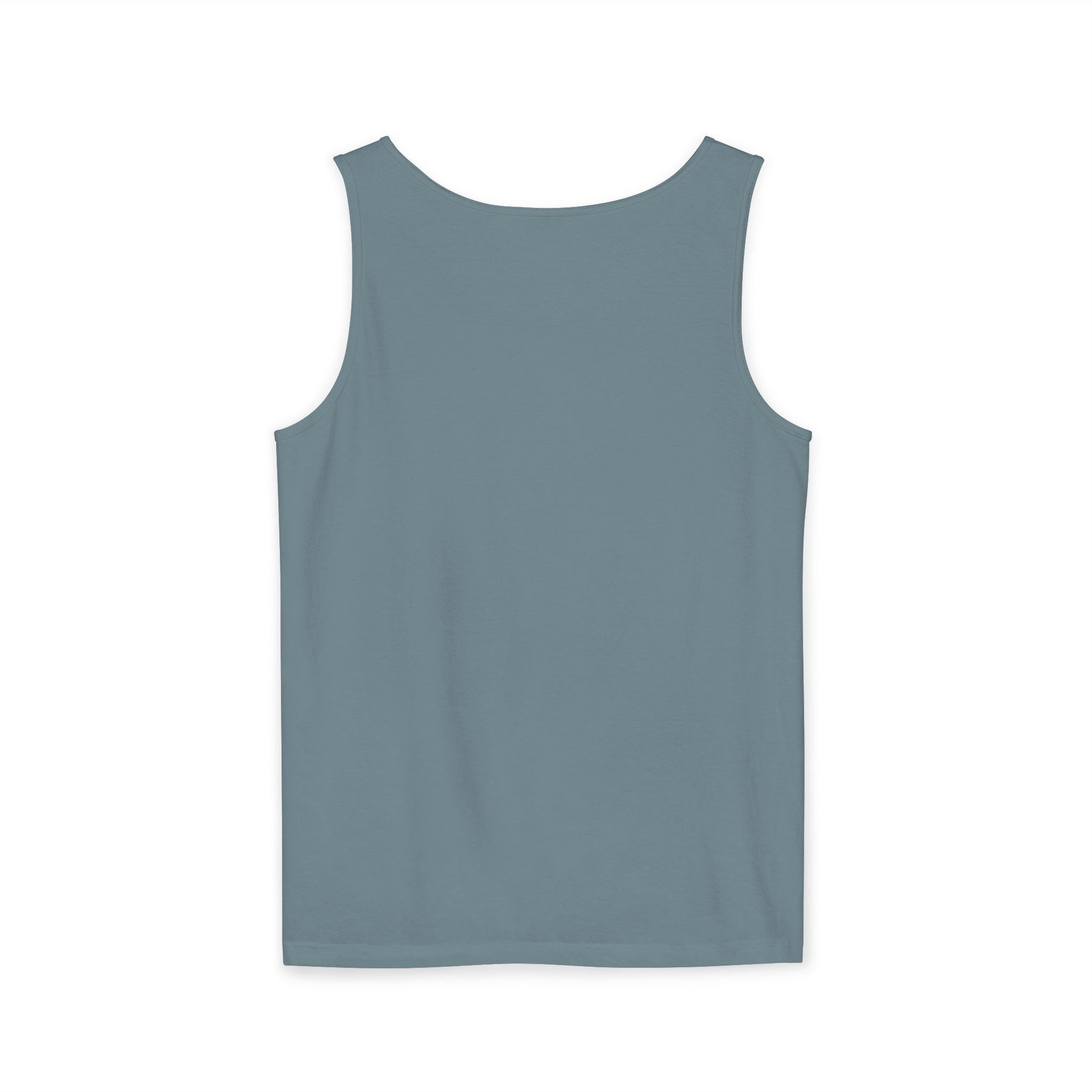 Bee-Inspired Garment-Dyed Tank Top, Youthful Vibe, Summer Wear, Gift for Her, Nature Lover's Apparel, Floral Design