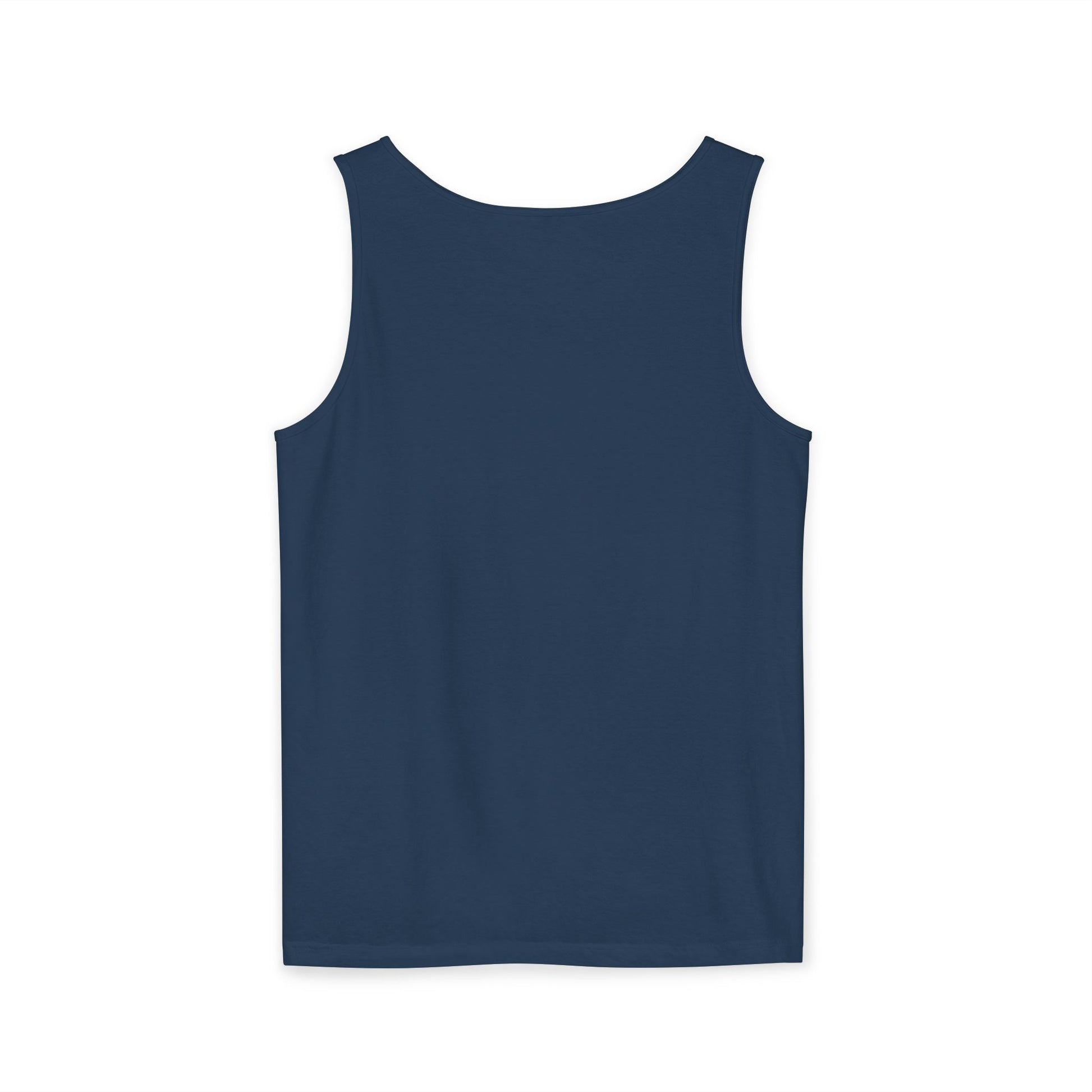 Bee-Inspired Garment-Dyed Tank Top, Youthful Vibe, Summer Wear, Gift for Her, Nature Lover's Apparel, Floral Design