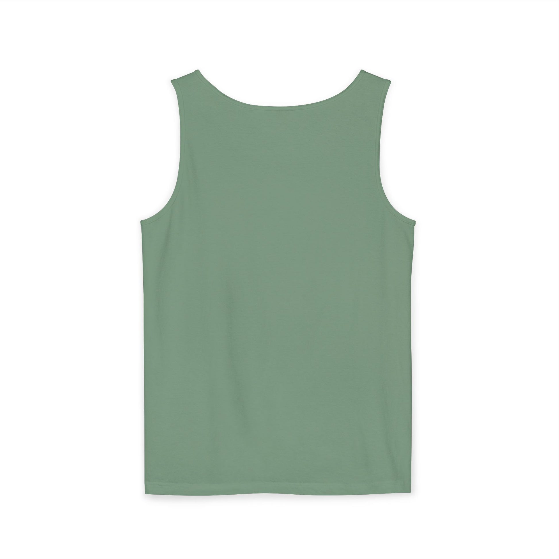 Bee-Inspired Garment-Dyed Tank Top, Youthful Vibe, Summer Wear, Gift for Her, Nature Lover's Apparel, Floral Design