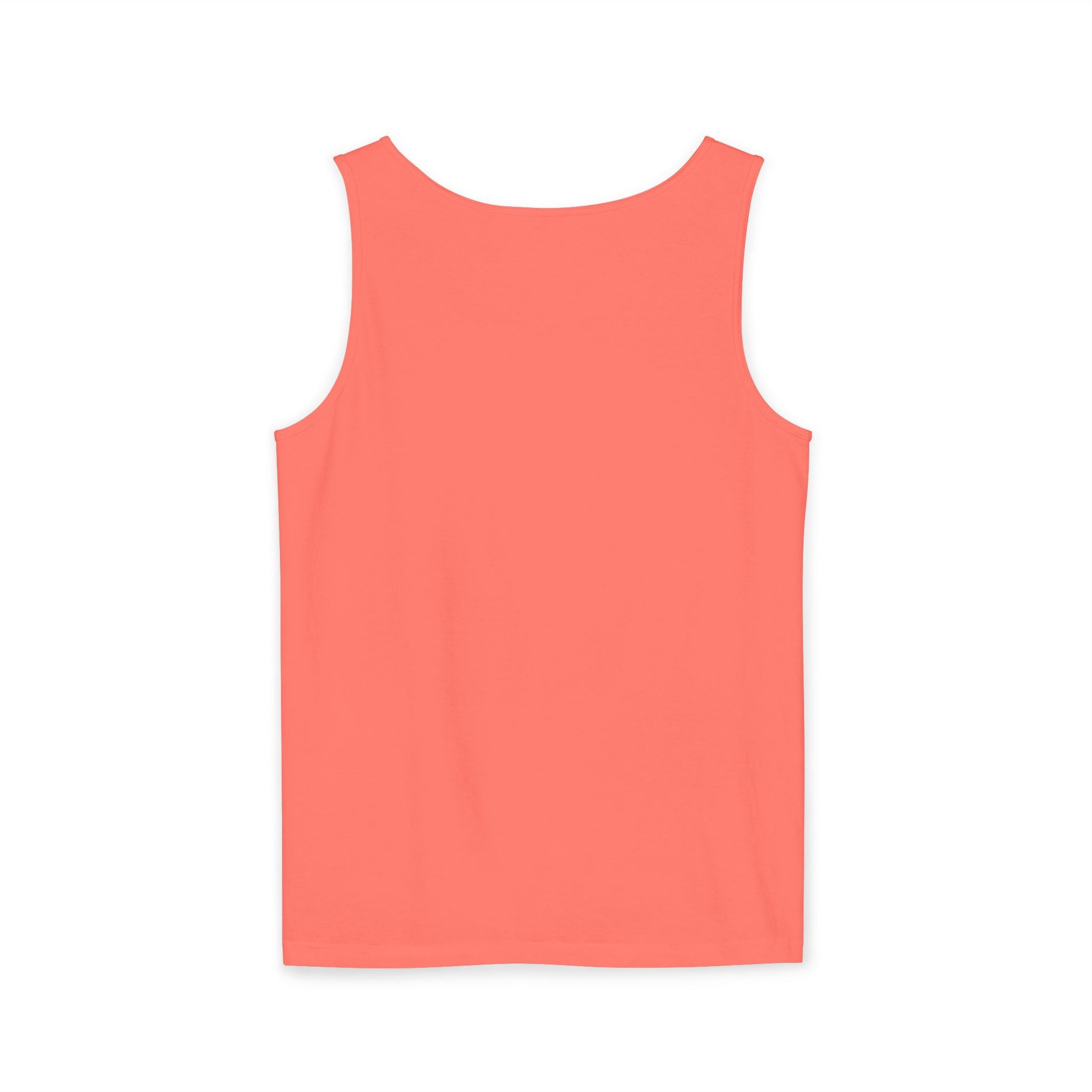Bee-Inspired Garment-Dyed Tank Top, Youthful Vibe, Summer Wear, Gift for Her, Nature Lover's Apparel, Floral Design
