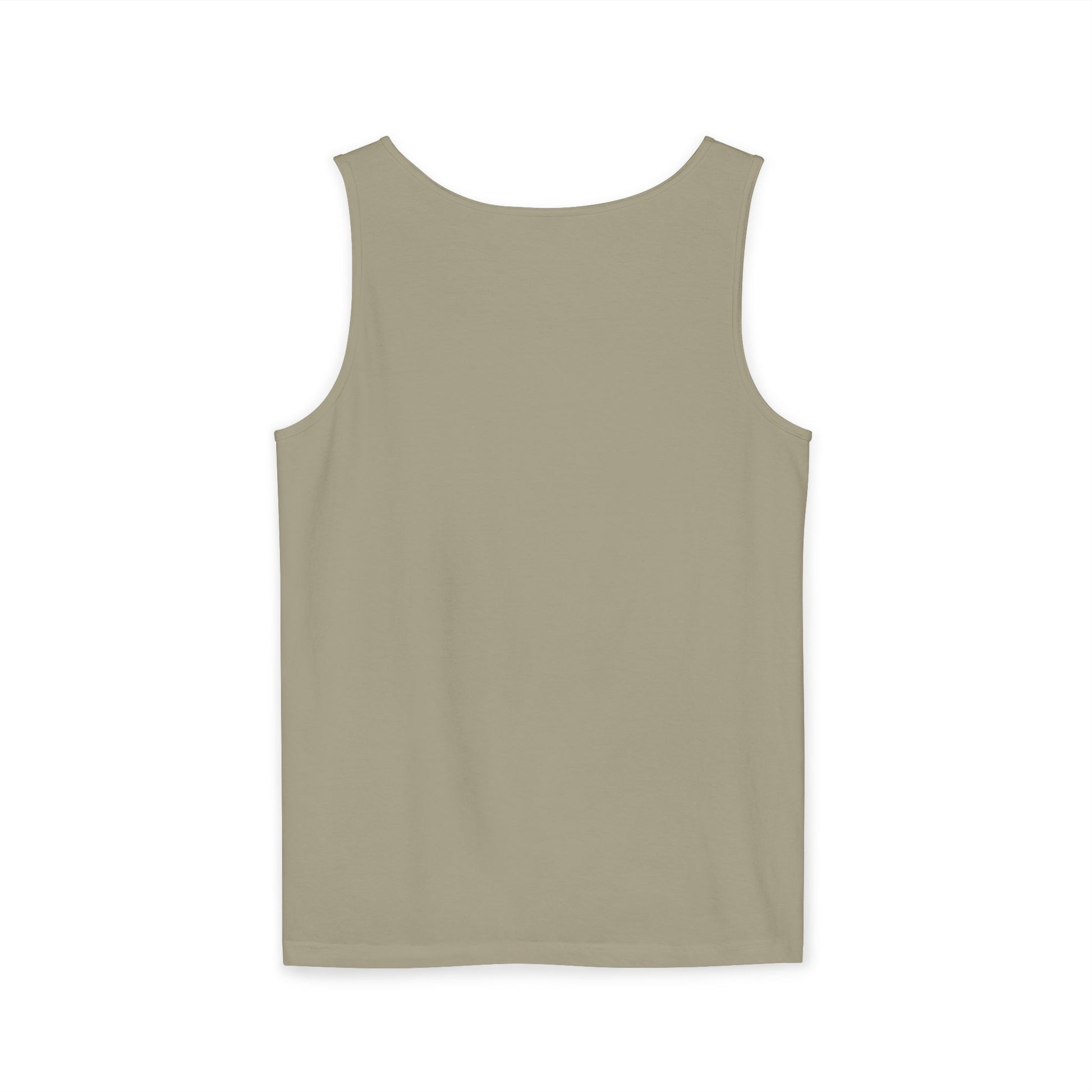 Bee-Inspired Garment-Dyed Tank Top, Youthful Vibe, Summer Wear, Gift for Her, Nature Lover's Apparel, Floral Design