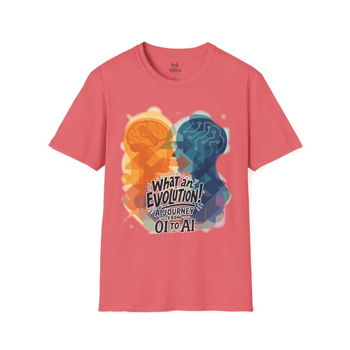 "From OI to AI" Graphic Unisex T-Shirt – Tech Evolution Design | Ethically Made, Softstyle Cotton, Thoughtful Gift for Innovators & Creatives